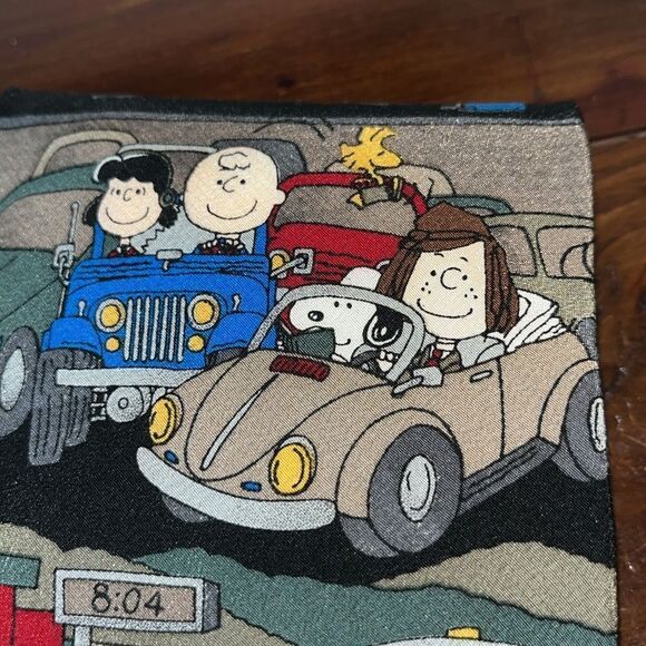 Peanuts 100% silk transportation travel bus taxi truck car VW neck tie collector - Picture 7 of 8